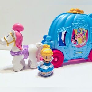 Fisher Price  Disney Dancing Carriage Little People with one Cinderella Figure